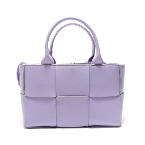 BOTTEGAVENETA Maxi INTRECCIATO 2WAY The Arco Handbag purple WS28776