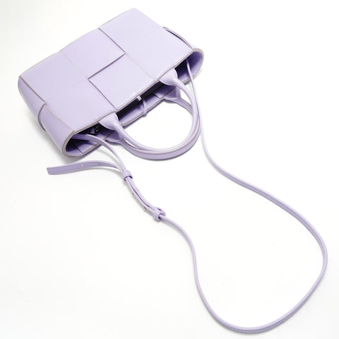 BOTTEGAVENETA Maxi INTRECCIATO 2WAY The Arco Handbag purple WS28776