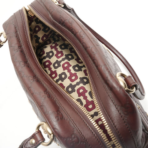 GUCCI Shima Hose Bit Shoulder Bag Brown WS28777