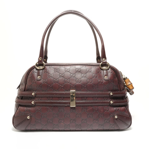 GUCCI Shima Hose Bit Shoulder Bag Brown WS28777