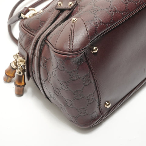 GUCCI Shima Hose Bit Shoulder Bag Brown WS28777