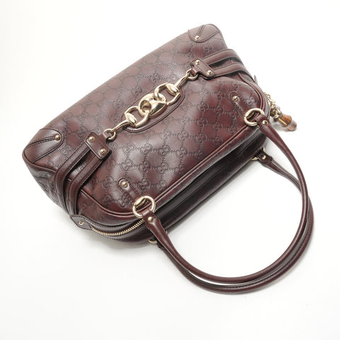 GUCCI Shima Hose Bit Shoulder Bag Brown WS28777