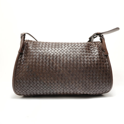 BOTTEGAVENETA Large Messenger INTRECCIATO Tote Bag Brown WS28778
