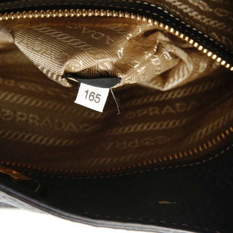 PRADA Vitello 2-way Tote Tote Bag Navy WS28779