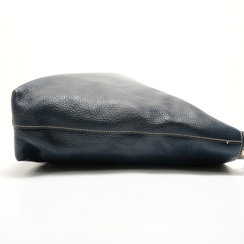 PRADA Vitello 2-way Tote Tote Bag Navy WS28779