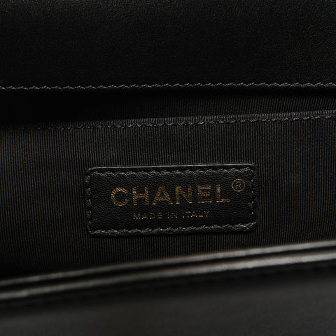 CHANEL Boy Chanel Velour, No. 23 Shoulder Bag black WS28782