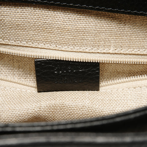 GUCCI Interlocking G Chain Handbag black WS28786