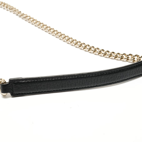 GUCCI Interlocking G Chain Handbag black WS28786