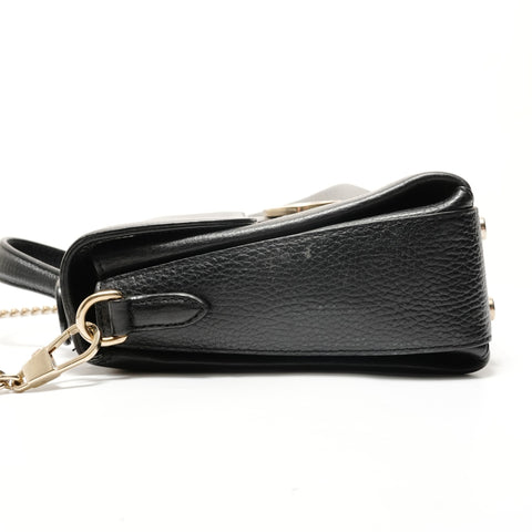 GUCCI Interlocking G Chain Handbag black WS28786