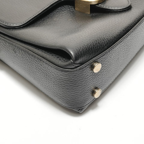 GUCCI Interlocking G Chain Handbag black WS28786