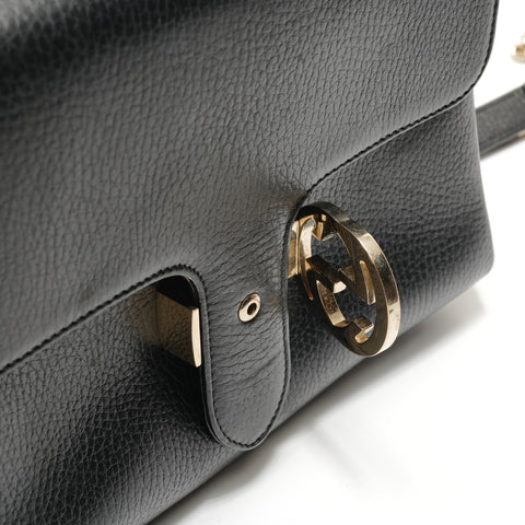 GUCCI Interlocking G Chain Handbag black WS28786