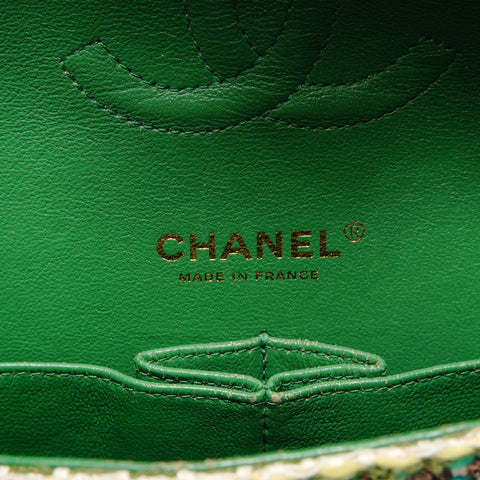 CHANEL Serial number 21, 2015 Matelass 25 Tweed Gold Metal Shoulder Bag multicolor WS28787