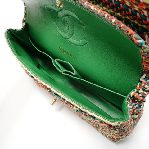 CHANEL Serial number 21, 2015 Matelass 25 Tweed Gold Metal Shoulder Bag multicolor WS28787