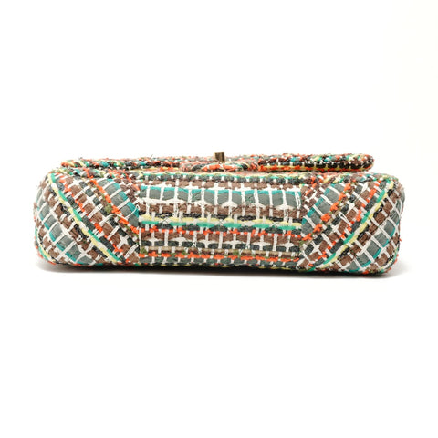 CHANEL Serial number 21, 2015 Matelass 25 Tweed Gold Metal Shoulder Bag multicolor WS28787