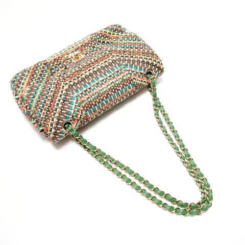CHANEL Serial number 21, 2015 Matelass 25 Tweed Gold Metal Shoulder Bag multicolor WS28787