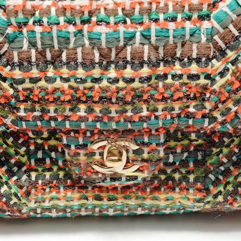 CHANEL Serial number 21, 2015 Matelass 25 Tweed Gold Metal Shoulder Bag multicolor WS28787