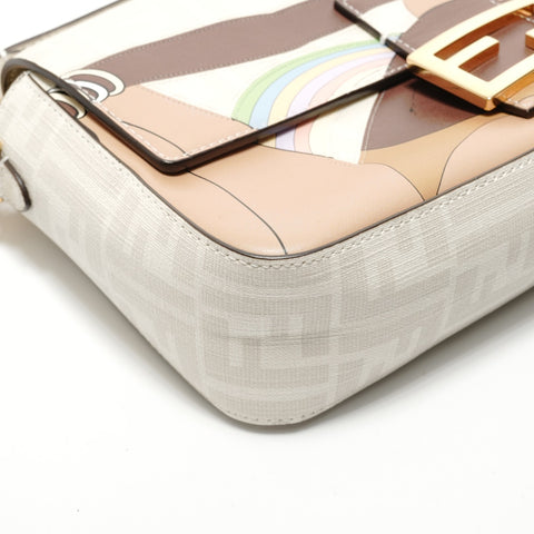 FENDI ZUCCA Coated Canvas Mamma Bucket Handbag multicolor WS28788