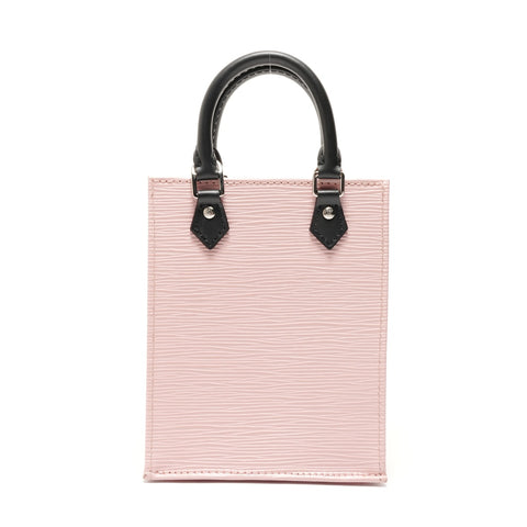 LOUIS VUITTON 2020 Epi Petite Sac Plat Handbag pink WS28790