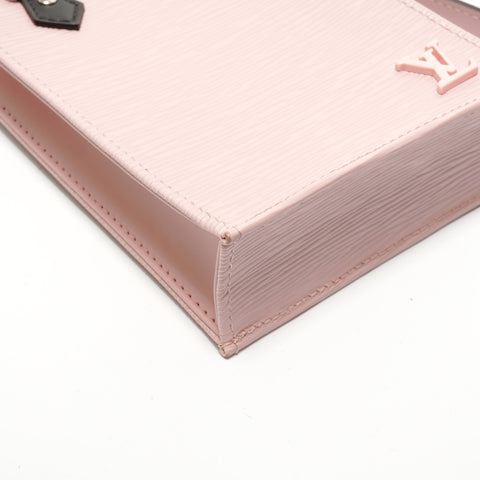 LOUIS VUITTON 2020 Epi Petite Sac Plat Handbag pink WS28790