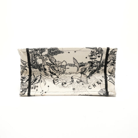 Christian Dior Book Tote Small Jacquard Canvas Tote Bag white WS28792