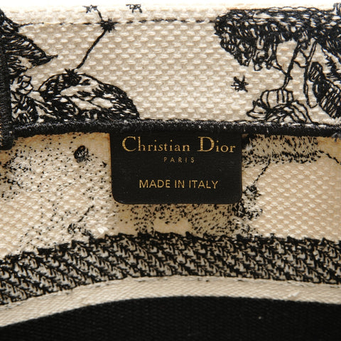 Christian Dior Book Tote Small Jacquard Canvas Tote Bag white WS28792