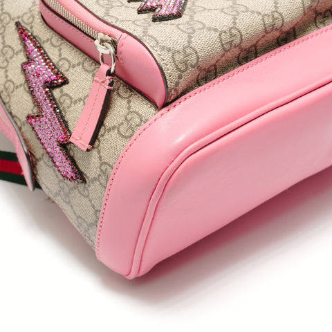 GUCCI GG Supreme Sequins Backpack  Daypack beige WS28793