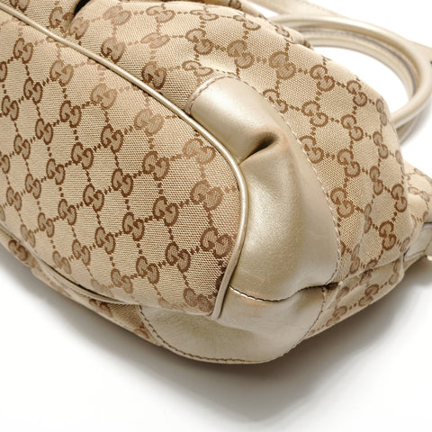 GUCCI GG canvas 2way Shoulder Bag beige WS28794