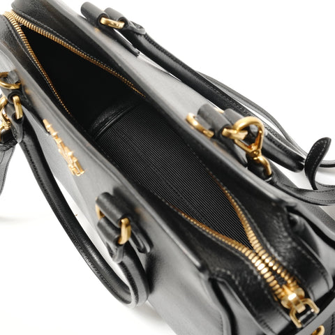 PRADA Logo Jacquard 2-Way Shoulder Bag black WS28797