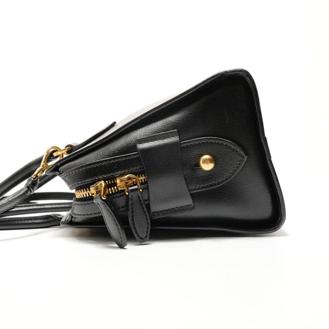 PRADA Logo Jacquard 2-Way Shoulder Bag black WS28797