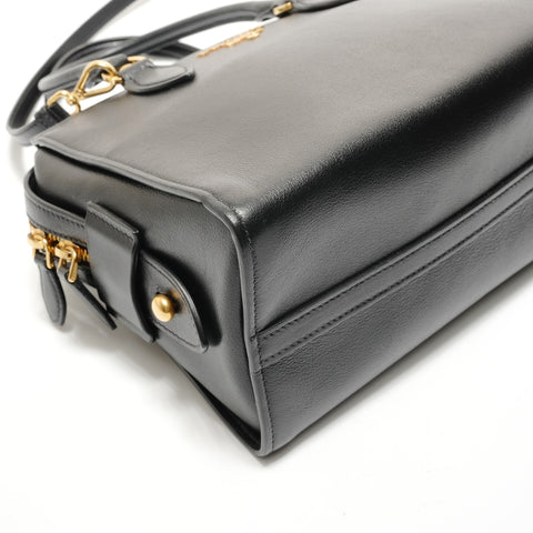 PRADA Logo Jacquard 2-Way Shoulder Bag black WS28797