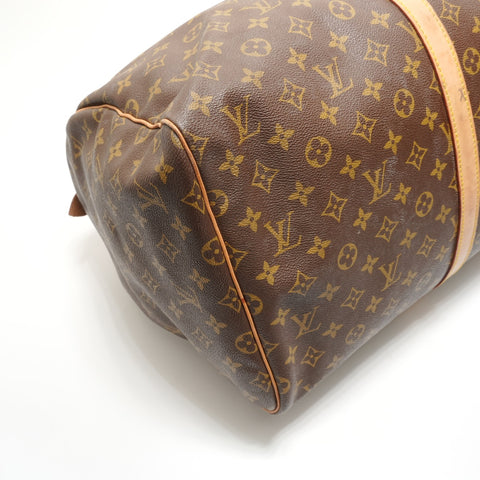 LOUIS VUITTON 1985 Monogram Keepall 55 Boston bag Brown WS28801