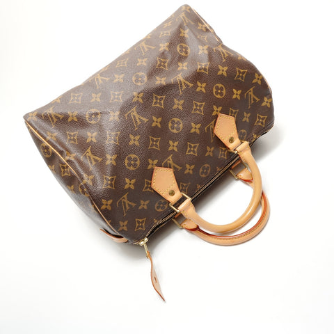 LOUIS VUITTON Monogram Speedy 30, manufactured in 1997. Handbag Brown WS28803