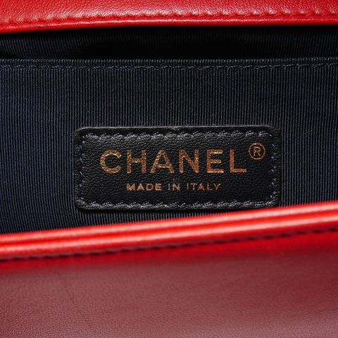 CHANEL Item No. 18, 2012-2013 Boy Chanel Shoulder Bag Red WS28807