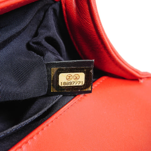 CHANEL Item No. 18, 2012-2013 Boy Chanel Shoulder Bag Red WS28807