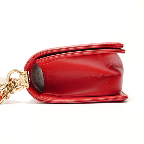 CHANEL Item No. 18, 2012-2013 Boy Chanel Shoulder Bag Red WS28807