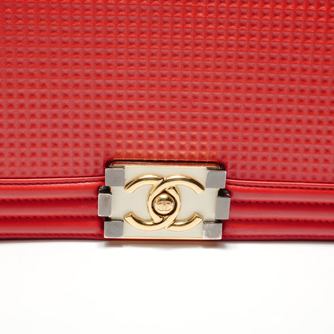 CHANEL Item No. 18, 2012-2013 Boy Chanel Shoulder Bag Red WS28807