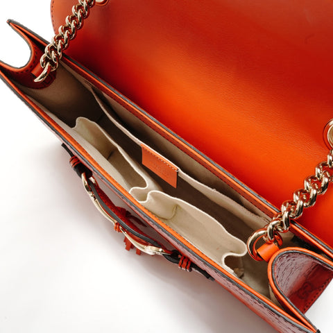 GUCCI Micro Guccisima Emily Shoulder Bag Orange WS28808