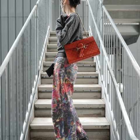GUCCI Micro Guccisima Emily Shoulder Bag Orange WS28808