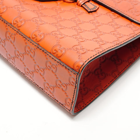 GUCCI Micro Guccisima Emily Shoulder Bag Orange WS28808