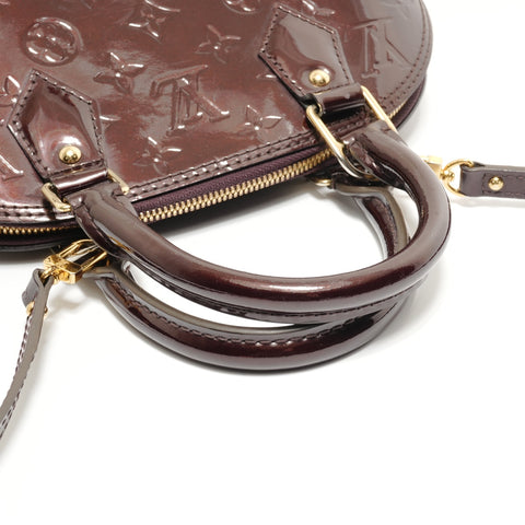 LOUIS VUITTON Alma BB Monogram Vernis Bordeaux, 2014 Handbag Brown WS28809