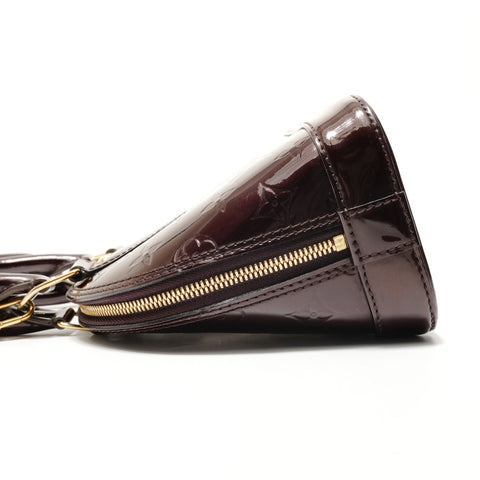 LOUIS VUITTON Alma BB Monogram Vernis Bordeaux, 2014 Handbag Brown WS28809