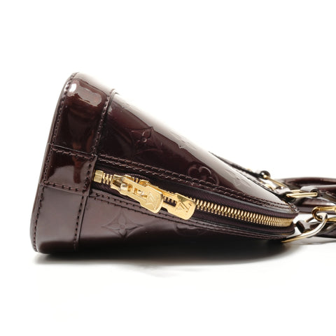 LOUIS VUITTON Alma BB Monogram Vernis Bordeaux, 2014 Handbag Brown WS28809