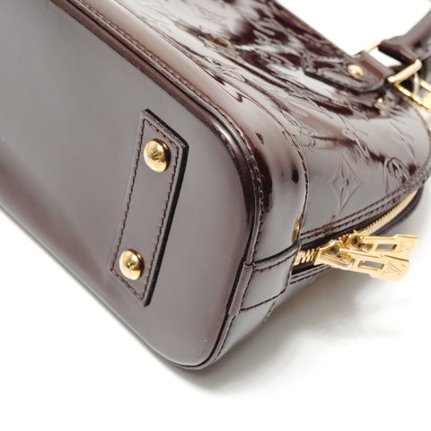 LOUIS VUITTON Alma BB Monogram Vernis Bordeaux, 2014 Handbag Brown WS28809