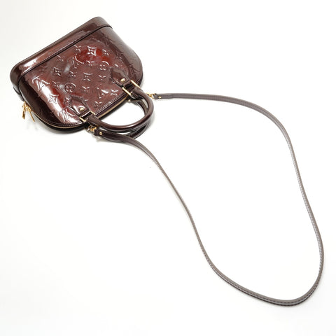 LOUIS VUITTON Alma BB Monogram Vernis Bordeaux, 2014 Handbag Brown WS28809
