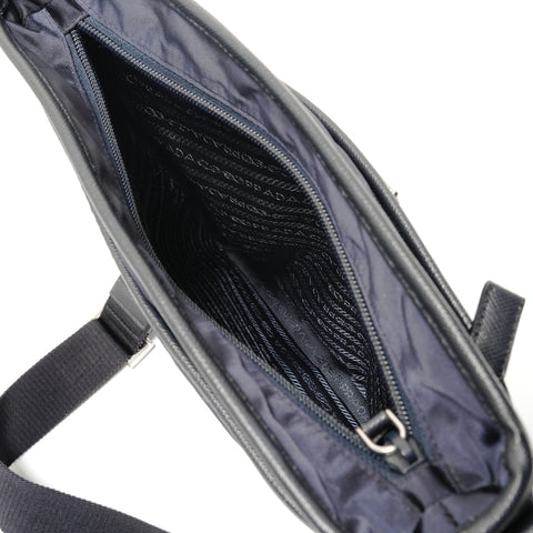PRADA Test nylon Shoulder Bag Navy WS28811