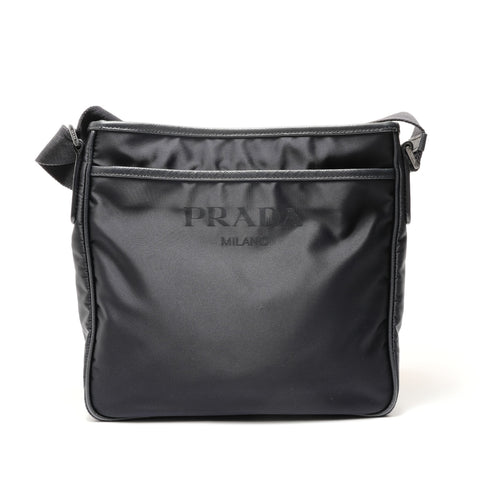 PRADA Test nylon Shoulder Bag Navy WS28811
