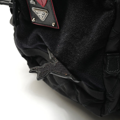 PRADA Velcro nylon Backpack  Daypack black WS28812