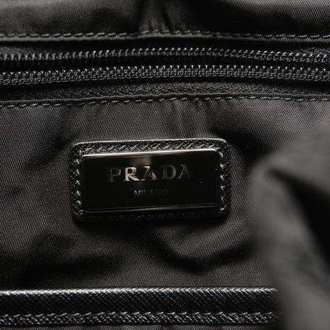 PRADA Velcro nylon Backpack  Daypack black WS28812