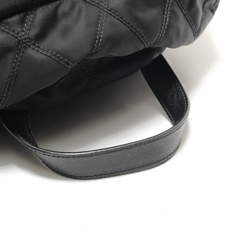 PRADA Velcro nylon Backpack  Daypack black WS28812