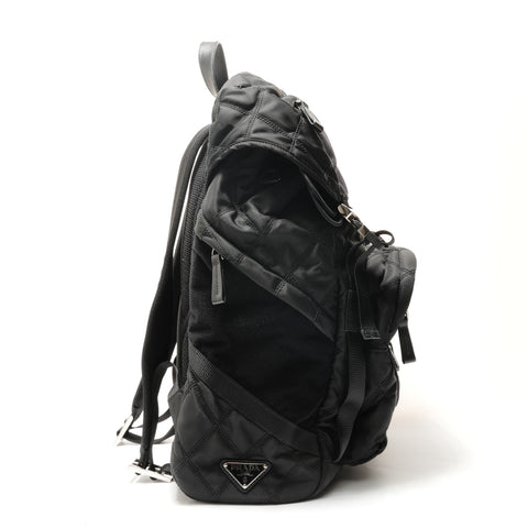 PRADA Velcro nylon Backpack  Daypack black WS28812